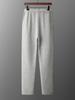 Men's Cashmere Trousers: Versatile, Four-Way Stretch, Trendy Loose Fit, Split Hem, Solid Color for Autumn and Winter.