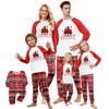 Print Cute Family Set Pajamas, Home Clothes, Family Set Long Sleeve Top Pants Set