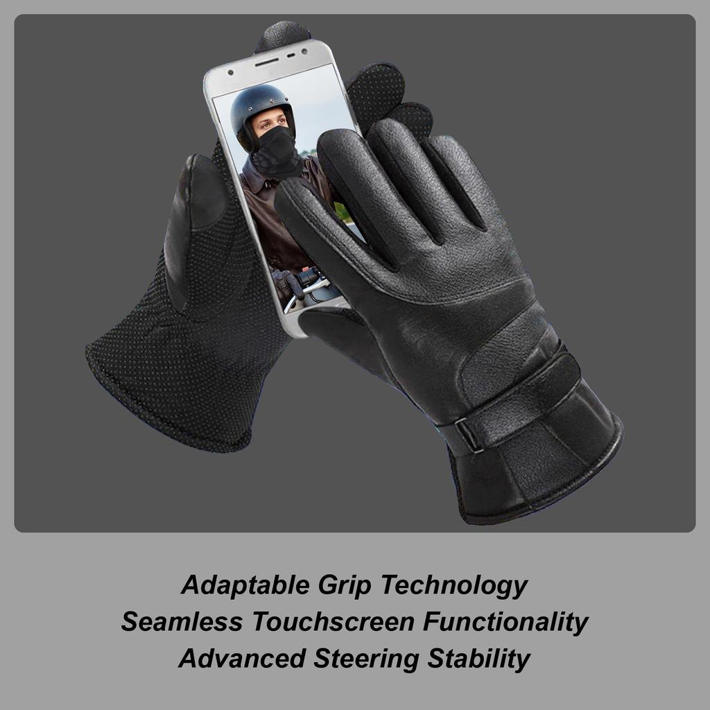 Motorcycle Gloves Full Finger Windproof Motorbike Protective Gear Touchscreen Motorcycle Gloves for ATVs Snowmobiles Dirt Bike