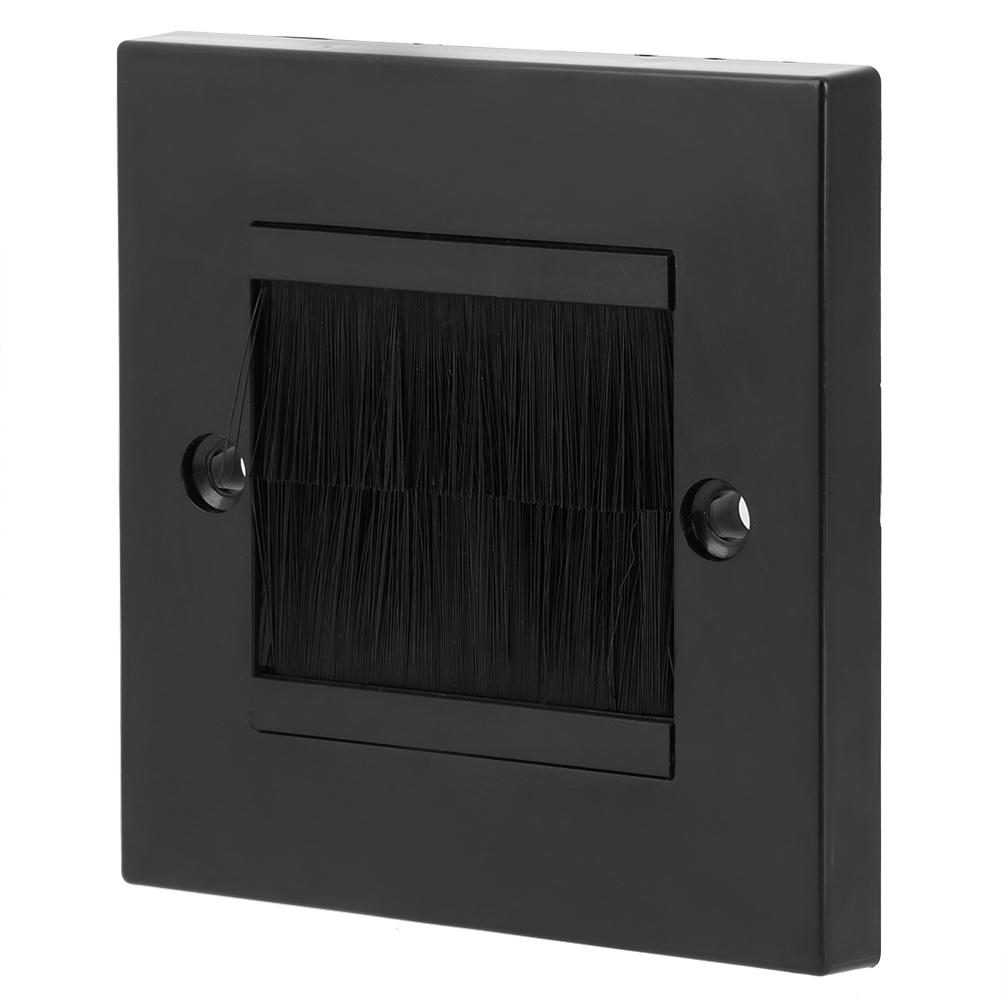 Dust Prevention Brush Cable Wall Plate Port Insert Cover Outlet Mount Panel