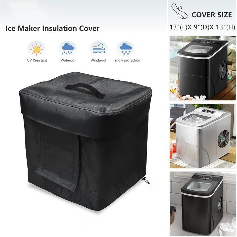 Cover For Ice Maker Heat Shield Portable Waterproof Insulation Cover For Ice Maker Ice Cube Maker Protective Cover Ice Maker
