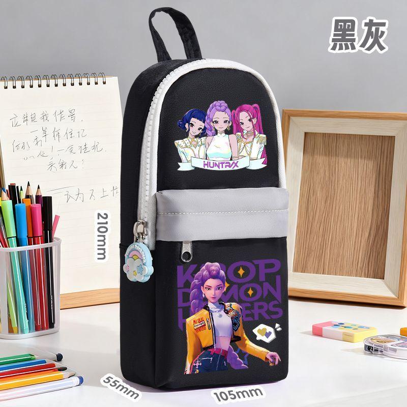 Пенал Kpop Witch Hunt Group, Многослойный пенал, Большая вместимость, Милый детский пенал, Мультяшный пенал as the picture1