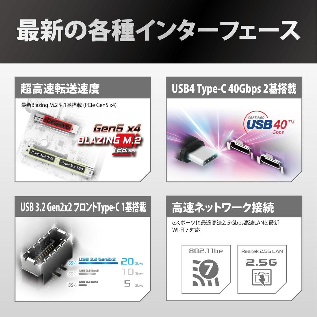 ASRock X870 Steel Legend WiFi AMD Ryzen 9000 Serie CPU X870 Chipsatz ATX Mainboard Japanischer Händler Mainboard, (Sockel AM5), [Offizielles Produkt]