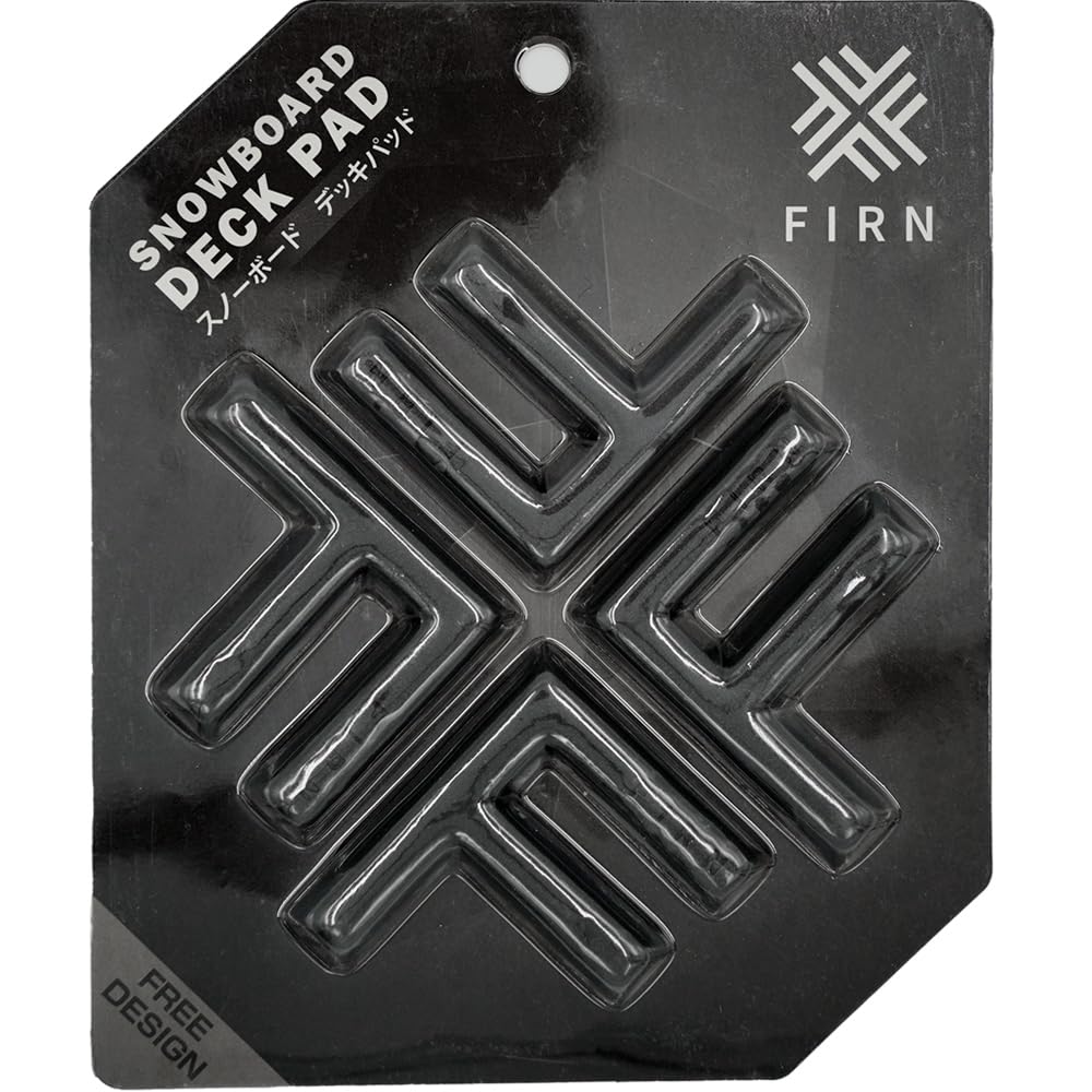 FIRN Snowboard-Deckpads, rutschfeste Stomp Pads mit Logo, 4er-Set, EVA, DP650401