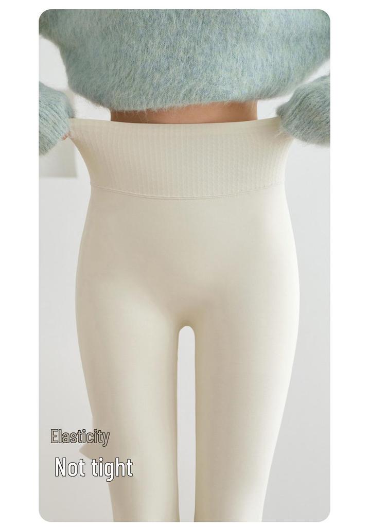 Plus-Size Fleece-Lined Shark Pants: High-Waisted, Thick, and Warm Yoga Leggings for Autumn/Winter 2025