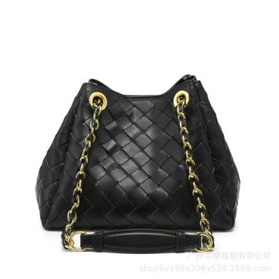 B Borsa a Catena da Donna Paracadute Borsa Intrecciata a Mano Versatile Borsa a Spalla Messenger da Pendolare Tendenza