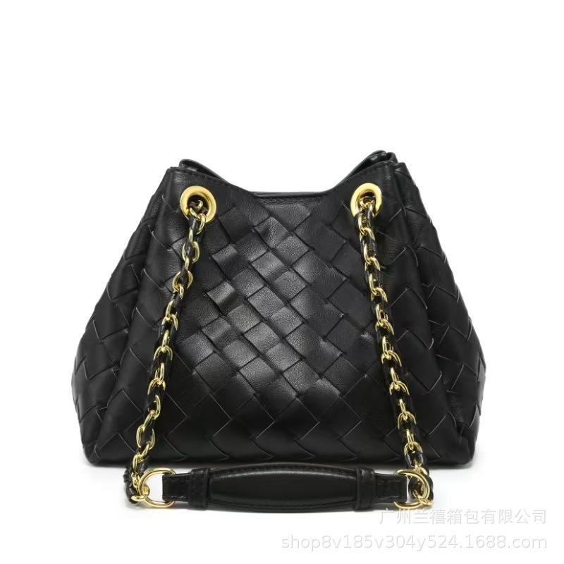 B Women'S Chain Bag Parachute Pure Hand-Woven Bag Versatile Commuter Shoulder Messenger Bag Tide