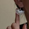 925 Sterling Silver Earrings For Women Trendy Simple Fan Shape Earring Jewelry Prevent Allergy Party Christmas Accessories