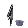 Black High Back Folding Commode Chair for Pregnant Women and Elderly