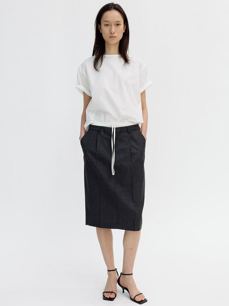 Leubieleu Cotton Round Neck Top (Ivory)
