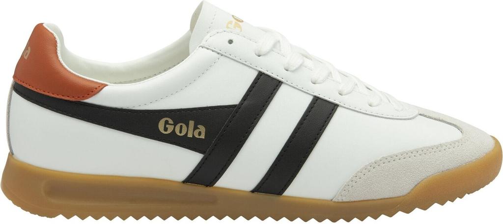 Gola Classics Men's Torpedo Leather Trainers White/black/moody Orange
