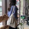 Korean Style Ins Canvas Bag With Same English Letters Large Capacity Tote Single-shoulder Handbag Women's