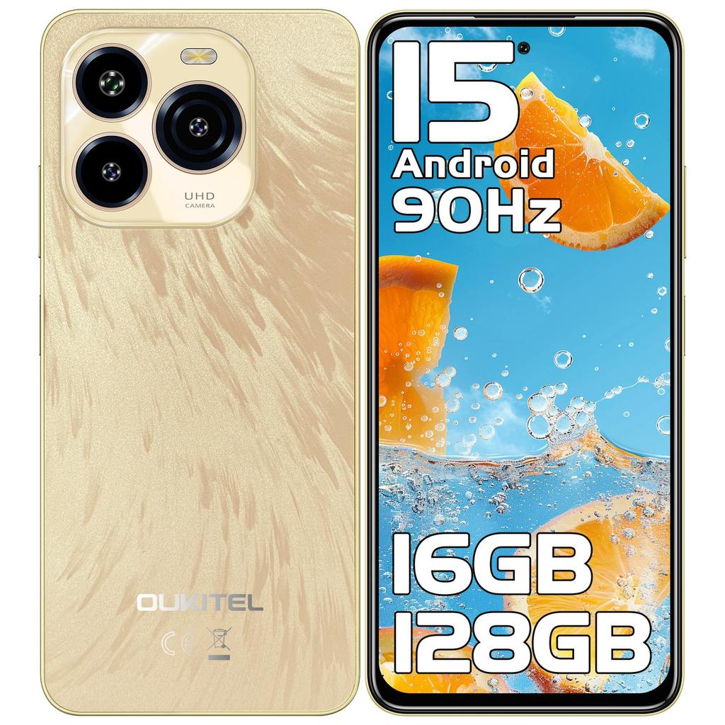 Smartphone OUKITEL C65 Android 15, Display 6.7" HD+ 90Hz, 16GB+128GB/1TB, Fotocamera 50MP, 5150mAh