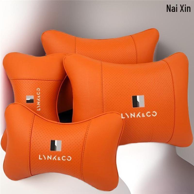 Lynk & Co High-End Autositzkissen Set: Kopfstütze, Nackenkissen, Lendenwirbelstütze für die Modelle 01, 02, 03, 05, 06.