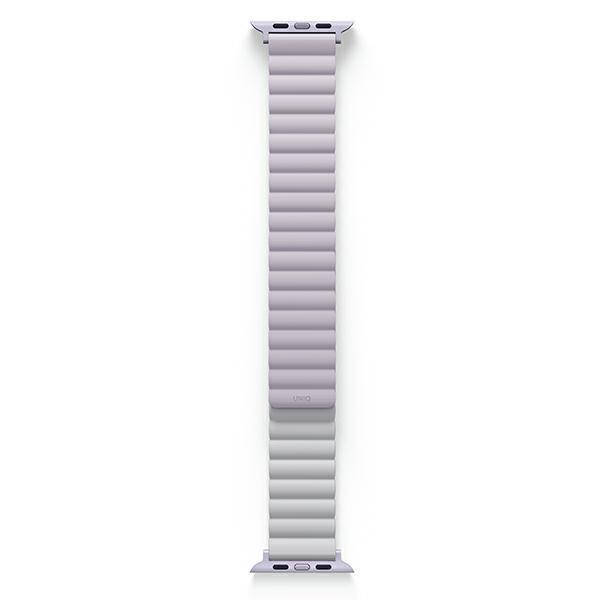 Pasek do Apple Watch Series 1 UNIQ Reversible Magnetic Lilak-Biały