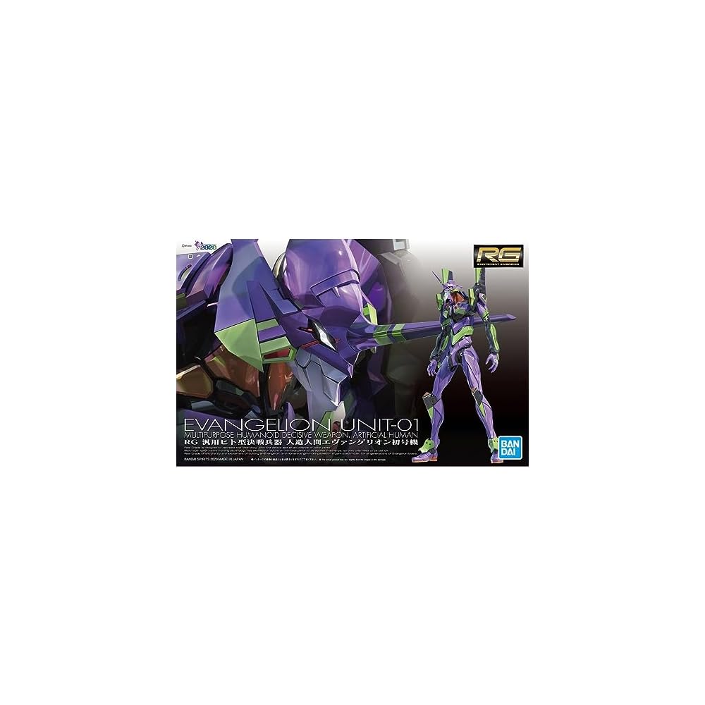 Bandai Spirits RG Evangelion Unit-01 Color-Coded Plastic Model Kit 1/144 Scale