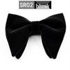 Men's Large Double Layer Velvet Bow Tie - Solid Color Fashion Statement