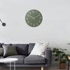 Elegant 12Inch Color Modern Simple Wall Clock for Indoor and Outdoor Space Decoration Waterproof Resin Clock