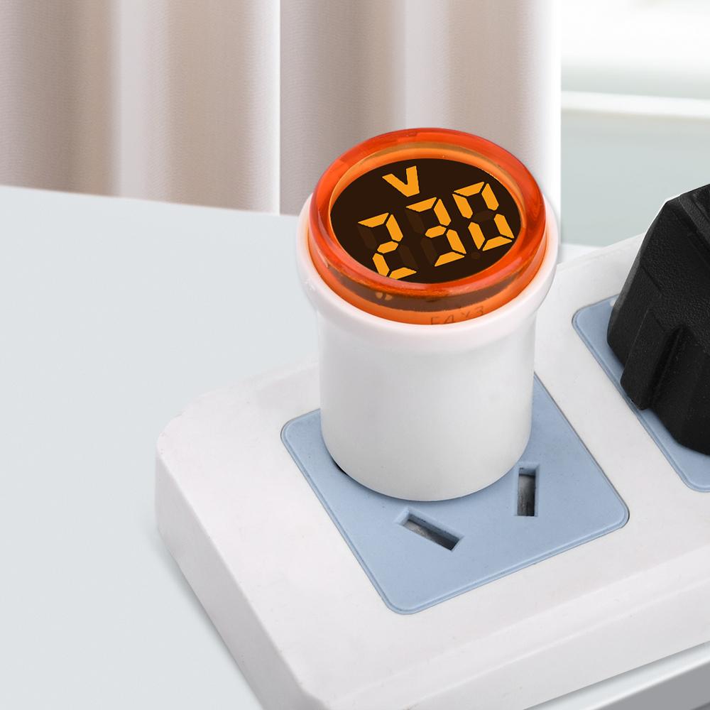 LED Digital Voltmeter Voltage Meter Tester Monitor Car Motorcycle Volt Tester EU Plug Voltmeter Voltage Measurement AC 50-500V