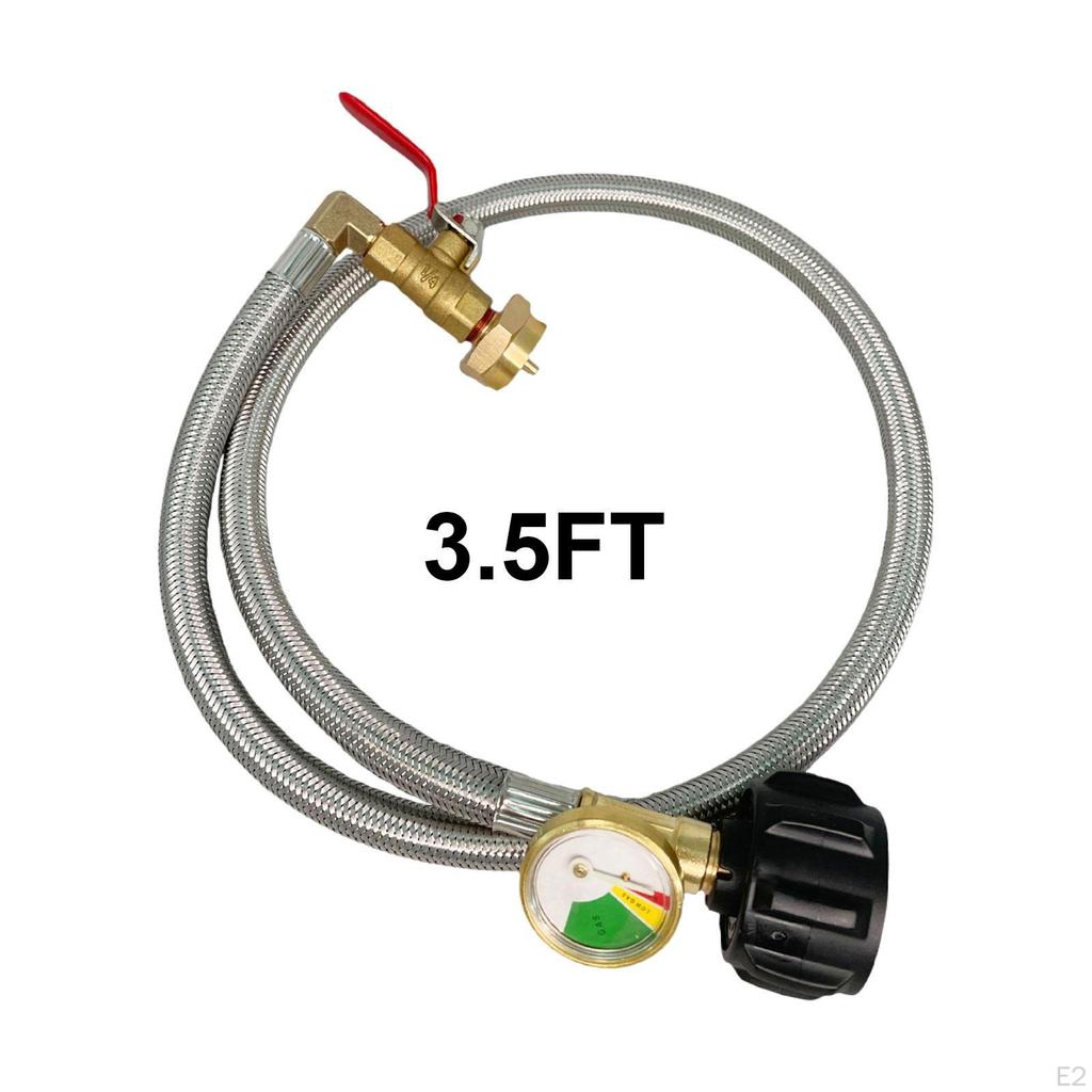 Propan-Nachfülladapter, kleiner Gastank, leichter Ersatzanschluss, Qcc-Konverter