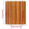 1pc Natural Wood Grain Shower Curtain - Warm Brown Texture,  Machine Washable Polyester, Stylish & Durable Bathroom Decor