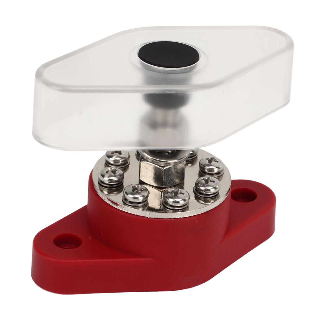 Power Distribution Block 8 Terminal 3 8in Stud DC48V 180A Universal Battery Bus Bar for Marine RV Boat