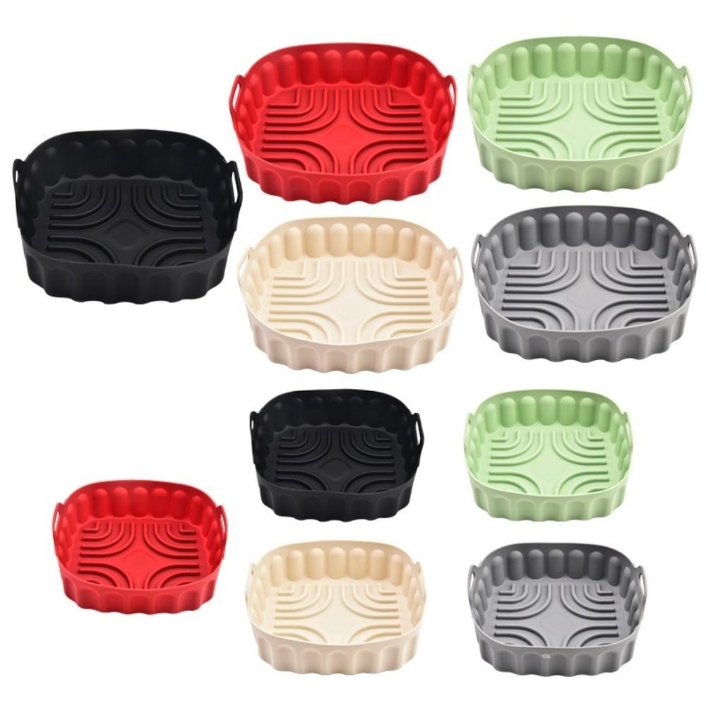 Non-stick Oven Trays with Handle Air Fryer Mat New Kitchen Baking Mold