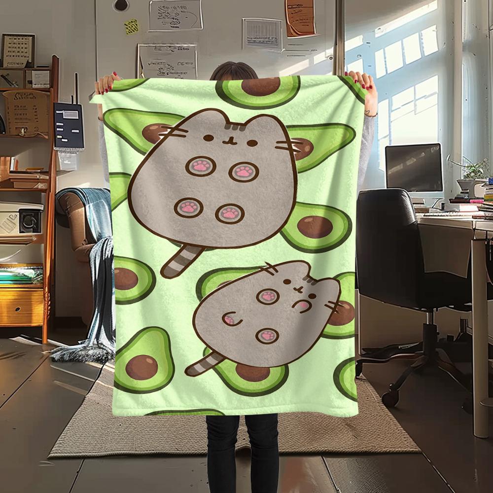 Cute cartoon characters Print Flannel Blanket,High quality Comfortable for All Seasons,Home Decor,Warmth and Comfort,Perfect for Christmas Gifts