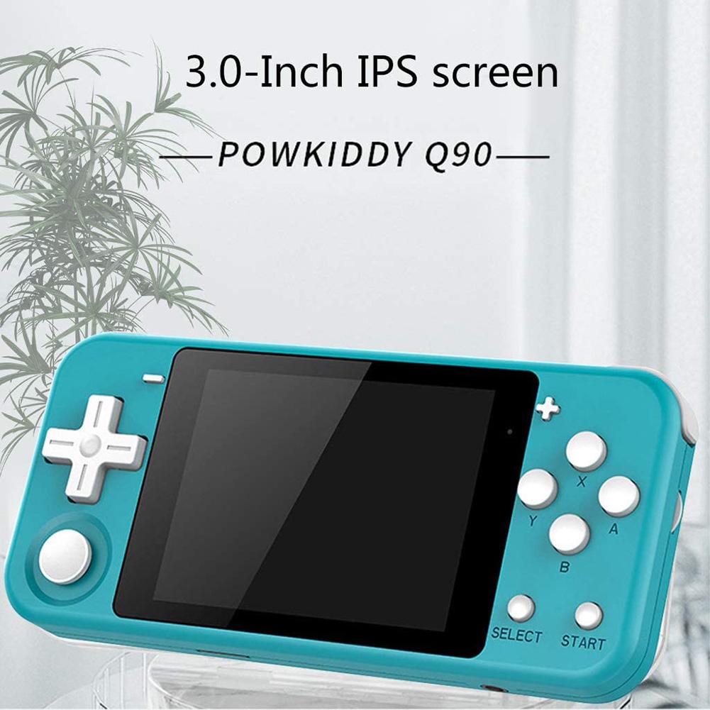 Powkiddy Q90 Retro Video Game Console 3-inch Ips Screen Open