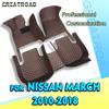 Car Floor Mats For Nissan March 2010 2011 2012 2013 2014 2015 2016 2017 2018  Foot Pads Carpet Cover Interior Accessories