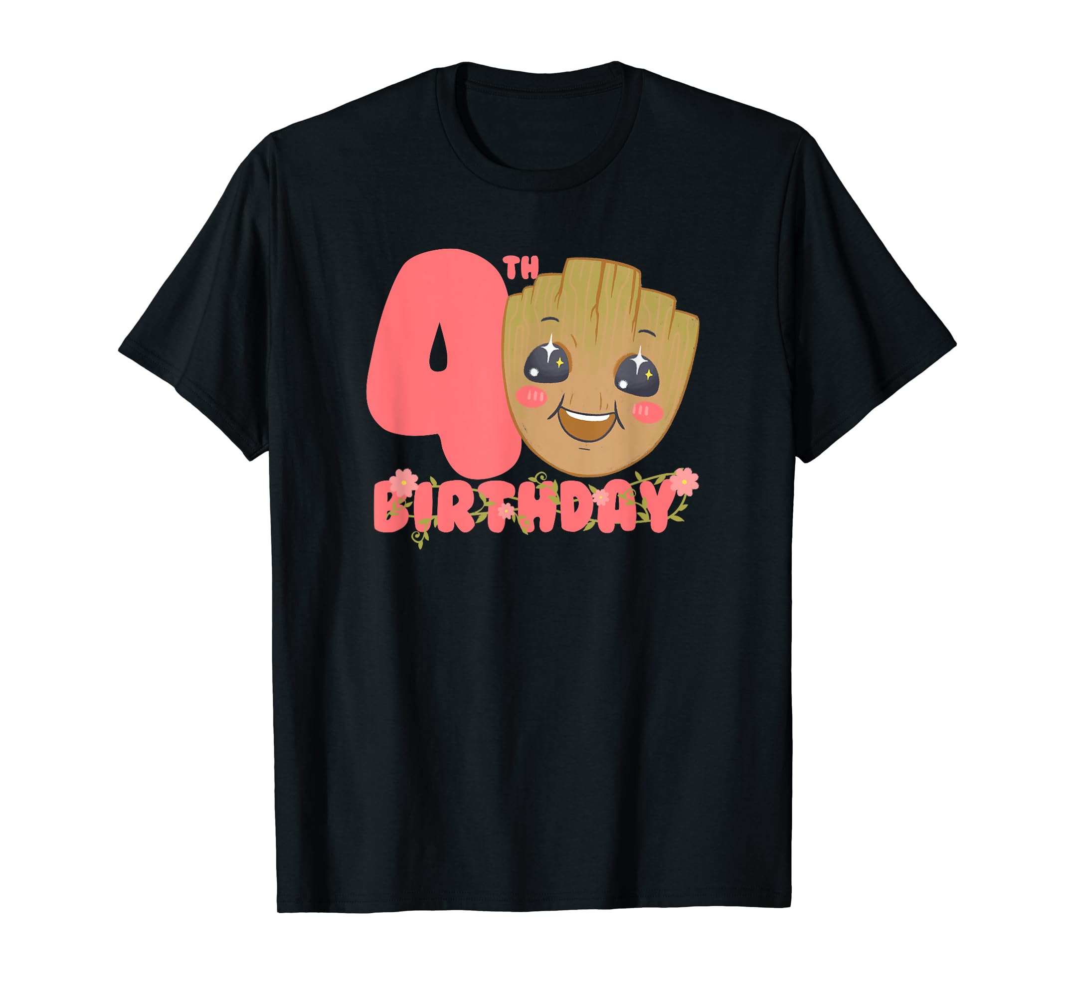 

Marvel Guardians of the Galaxy Groot 4th Birthday T-Shirt