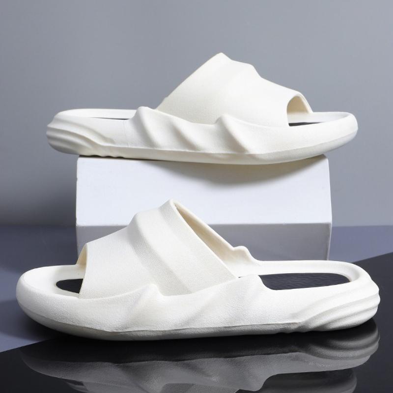 Summer Men Slippers Platform Slip on Soft Sandals Home Mute Slippers Outdoor Walk Beach Holiday Casual Sandals for Men Sandalias