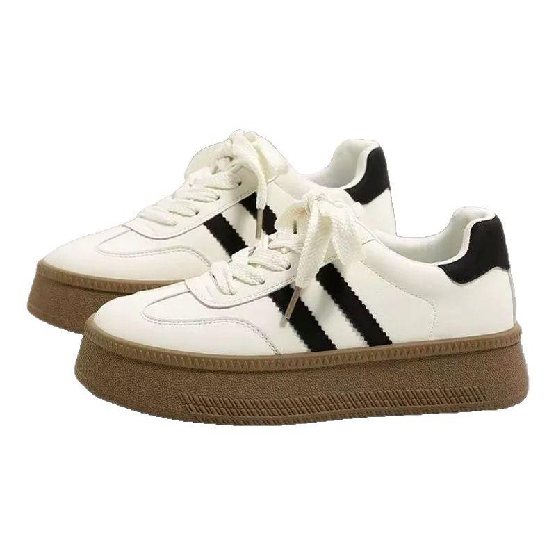 thick-soled German training shoes women's spring new niche lightweight Baita students thick baseplate shoes sports and leisure shoes