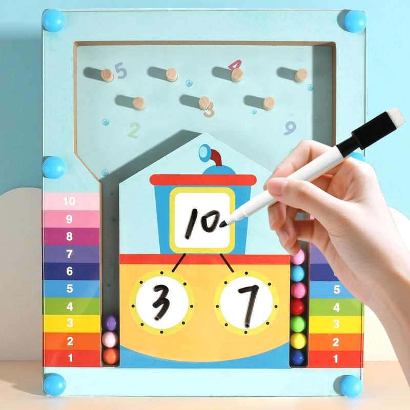 Kids Montessori Math Counting Learning Toys Teaching Tool Number Decompositio Addition Subtraction Kindergarten Educatinal Game