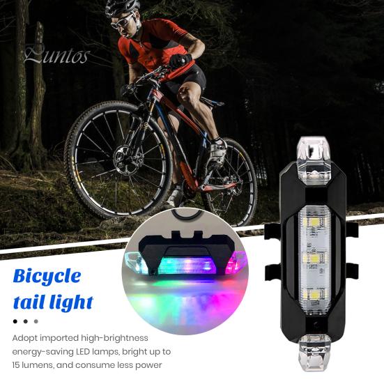 Luz trasera LED universal para bicicleta, superbrillante, resistente al agua, recargable vía USB, instalación sencilla, linterna de seguridad para ciclismo trasero de bicicleta