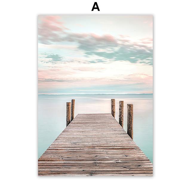 

Раковина, пляж, волна, тростниковая лодка, тропа, пальмовый пейзаж, скандинавское искусство, настенные постеры и принты, картины на холсте, картины для декора гостиной 21*30cm