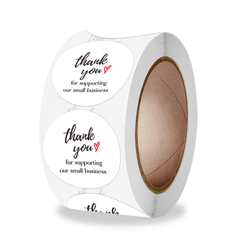 100-500Pcs High-Quality White High-Quality Thank High-Quality You High-Quality Stickers High-Quality Labels High-Quality Seals High-Quality Thank