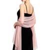 Elegante Sciarpa Leggera in Chiffon Trasparente Coprispalle da Sera per Donna Sciarpa Lunga Morbida per Matrimoni Eventi Formali Feste