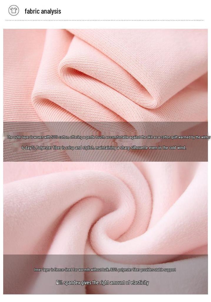 Women's Fleece-Lined Two-Piece Look Hooded Sweatshirt - Slimming, Loose Fit, Korean Style for Autumn/Winter 2025.