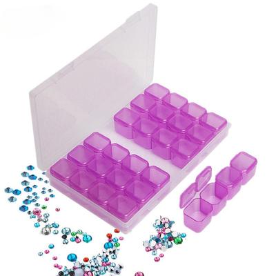 Boîtes de peinture diamant démontables à 28 treillis, accessoires de broderie diamant, étuis de point de croix, organisateur de rangement, rangement à domicile