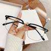 Tr2224 Eyebrow Half-Frame Glasses Men'S Models Can Be Equipped With Myopia Lenses Anti-Blue Light Literary Eye Frame Ruffian Handsome Tide