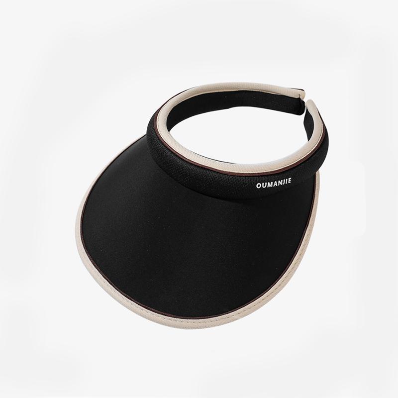 

Style Hat Versatile Minimalist Solid Color Womens Outdoors Hatscaps Sunbonnet чорний