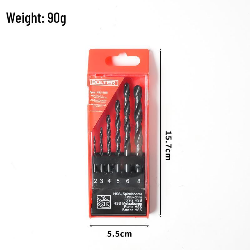 50-Piece Titanium-Plated Twist Drill Bit Set, 1-3mm, for Electric Drills, Woodworking, DIY