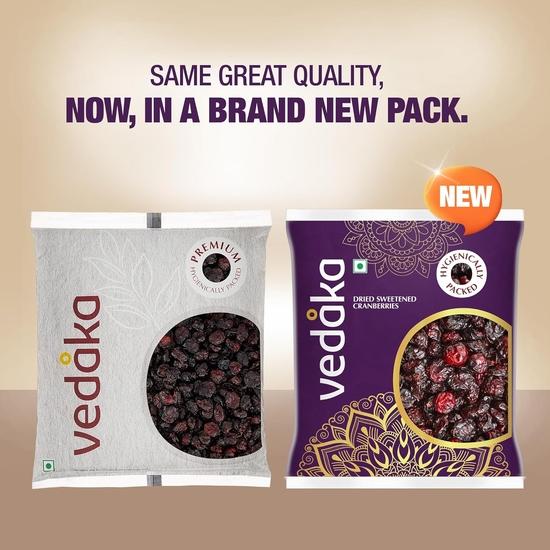 Vedaka Premium Cranberries | Tasty Snack for Kids and Adults | Quality Berries | 500gm