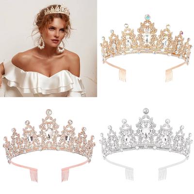 Eye-catching Crystal Tiaras for Women for Prom Pageant Bachelorette Party Wedding Props Bridal Jewelry