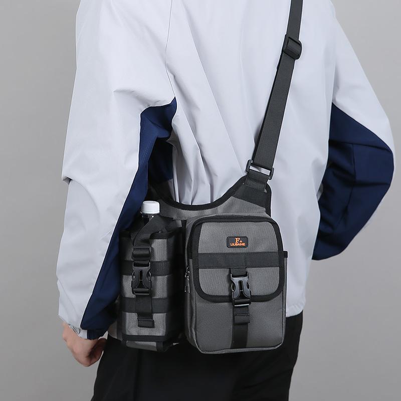 Multifunctional Outdoor Umbrella Water Cup Bag Travel Shoulder Bag Men's Crossbody Bag