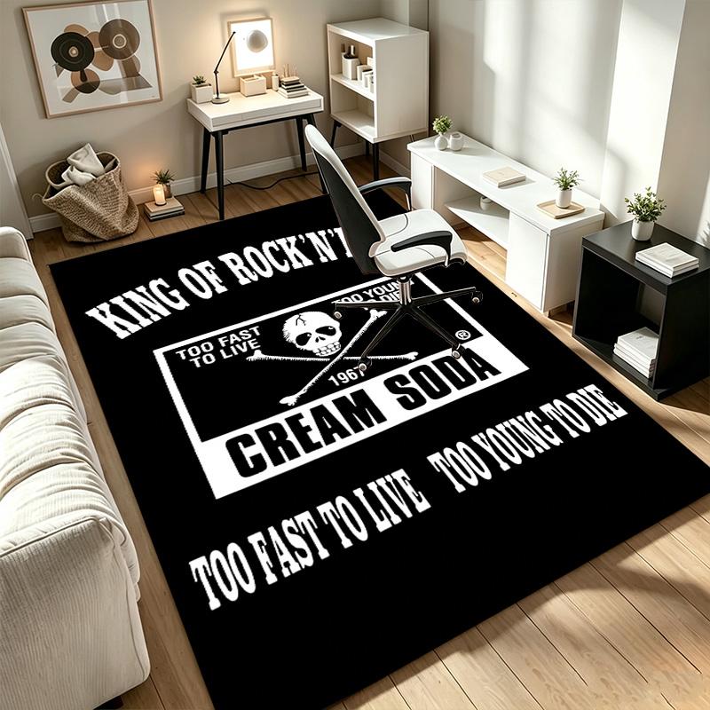 CREAM SODA A A rug suitable for office chair areas living rooms and computer desks perfect for home offices and an ideal holiday gift