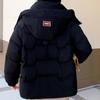 Modny zimowy płaszcz damski odzież wierzchnia z kapturem 2024 luźne grube ciepłe kurtki dla kobiet krótkie parki