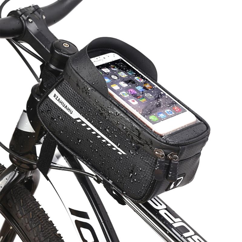 Multifunctional Bicycle Bag Waterproof Bike Top Tube Bag Cycling Phone-Case Holder for Under 6.5'' Phones Bike Accessory