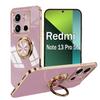 Kryt na telefon s pokoveným držákem prstenu Pro Xiaomi Redmi Note 13 Pro Plus 5G Pouzdro s držákem Redmi Note 14 12 10 11 Pro Plus 10S 12S